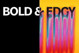 Bold Typography with Strong Contrast Colors