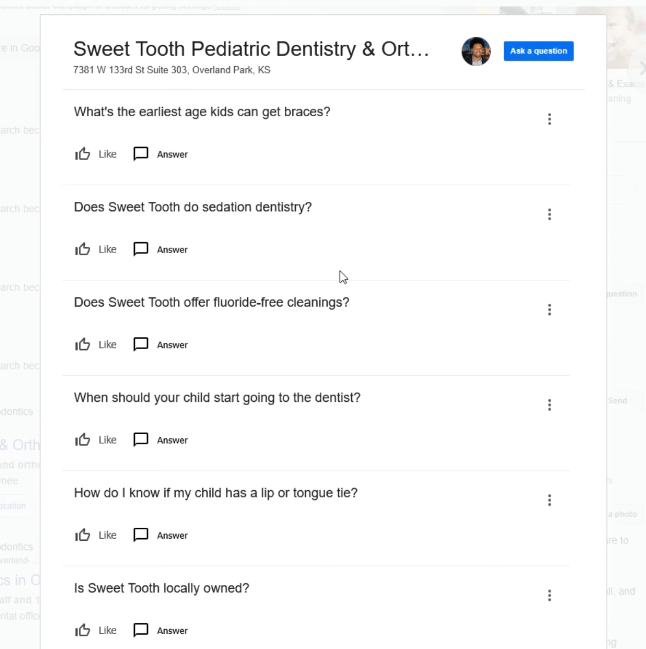 Complete the Questions & Answers Section