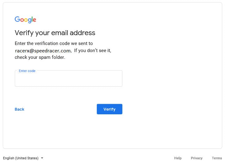 Email Verification