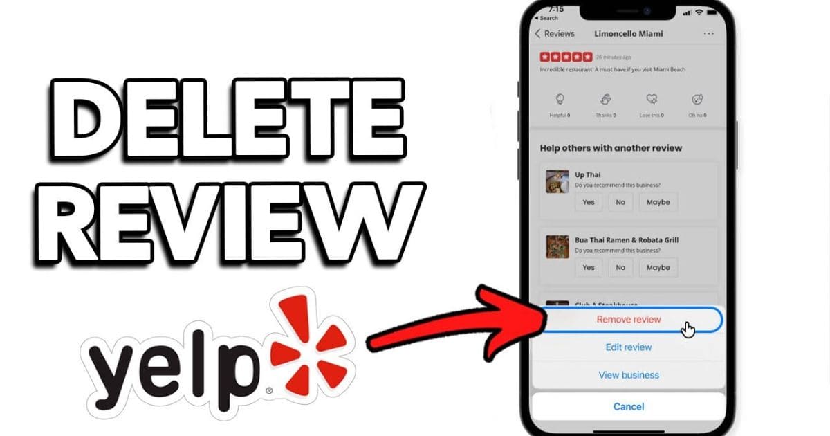 How to Delete a Review on Yelp