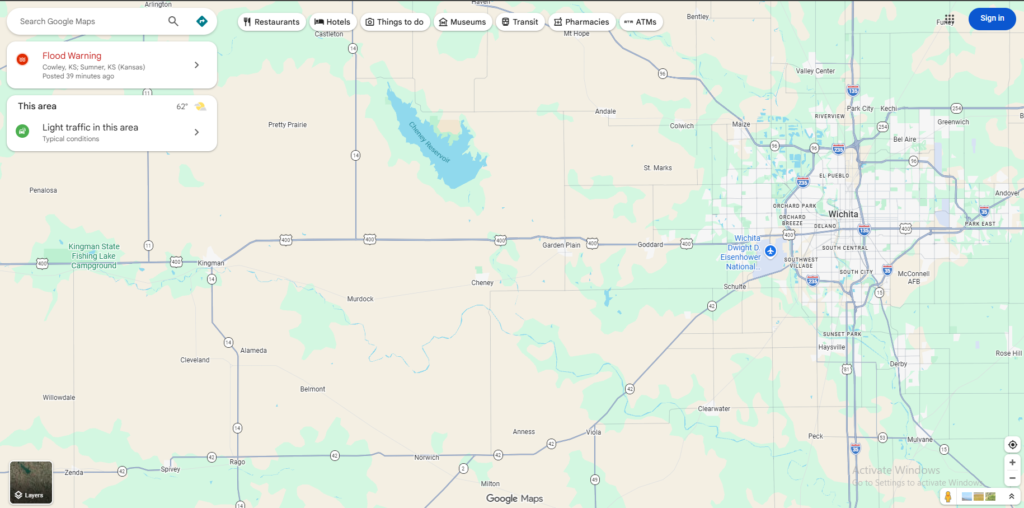 Open Google Maps