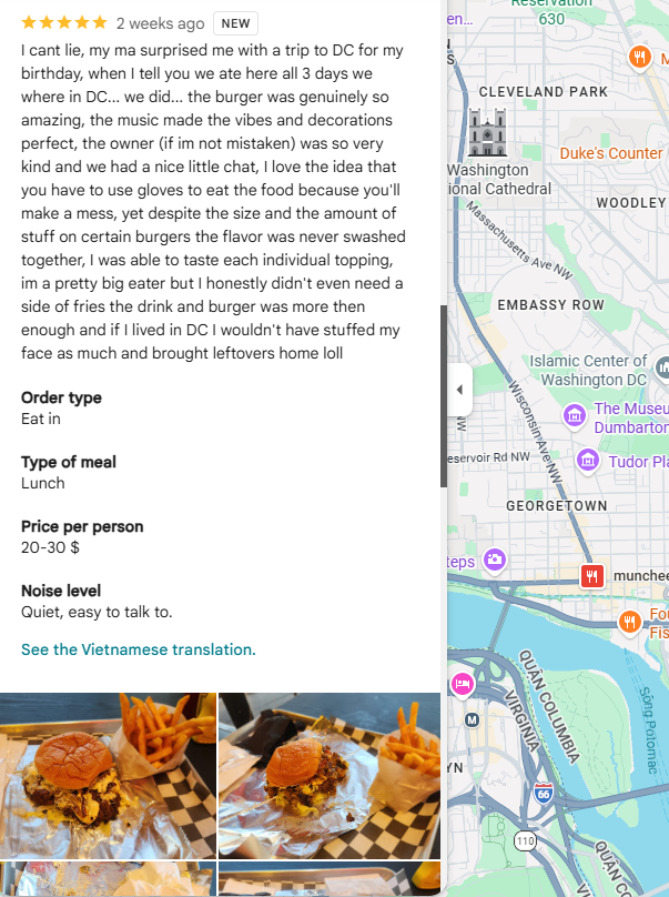 Hospitality and Dining Examples